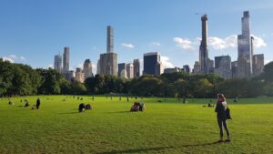 Central Park à New York au printemps