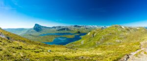 Randonnée dans le parc national de Jotunheimen en Norvège, mont Synshorn