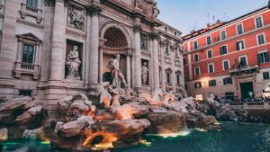 La fontaine de Trevi, Rome