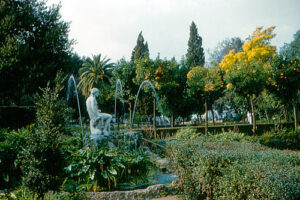 Les jardins de la Villa Borghese à Rome