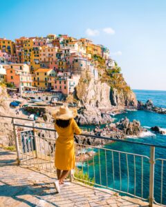 Plage de Monterosso al Mare dans les Cinque Terre, Italie