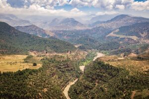 Paysage montagneux de l'Atlas Maroc