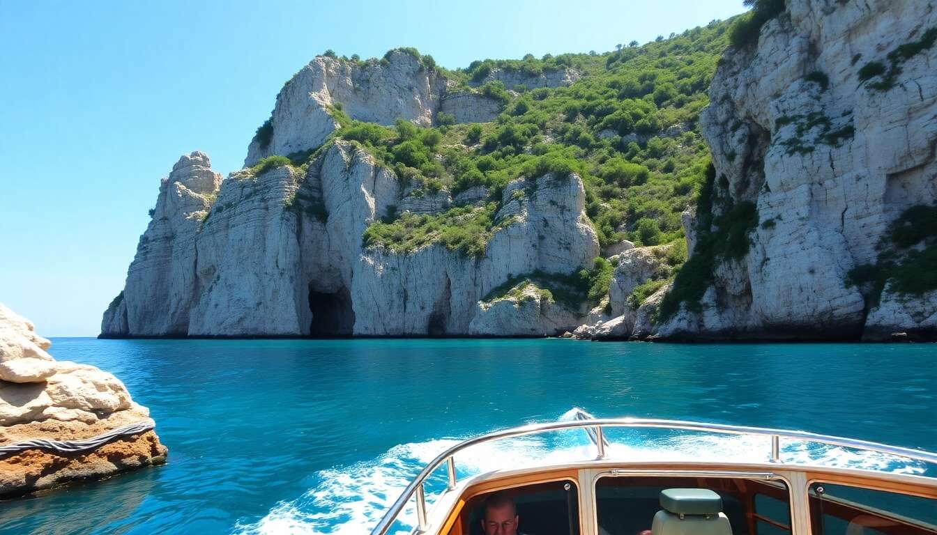 Explorer les calanques en bateau