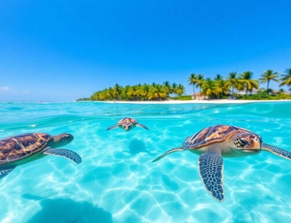 Observation des tortues à Akumal, mexique