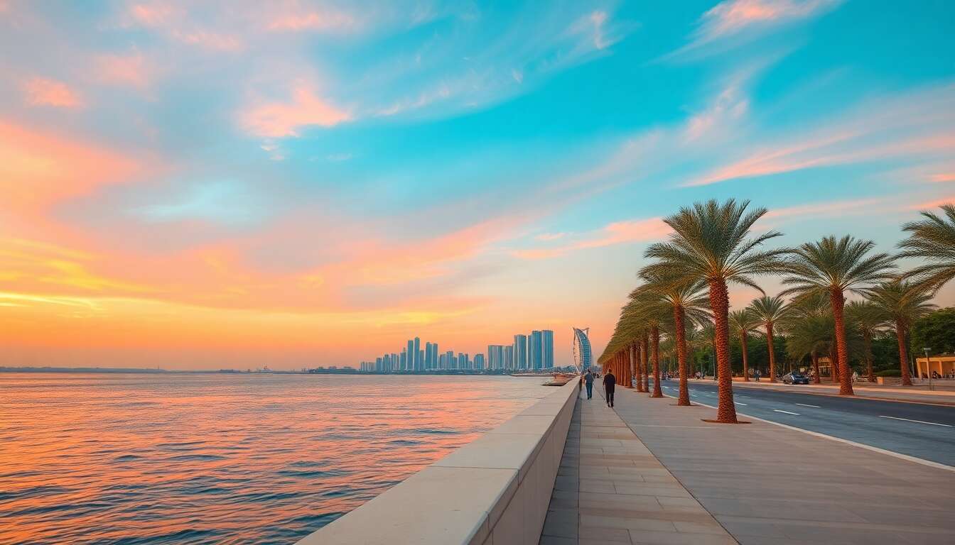 Se promener sur la corniche d'abu dhabi
