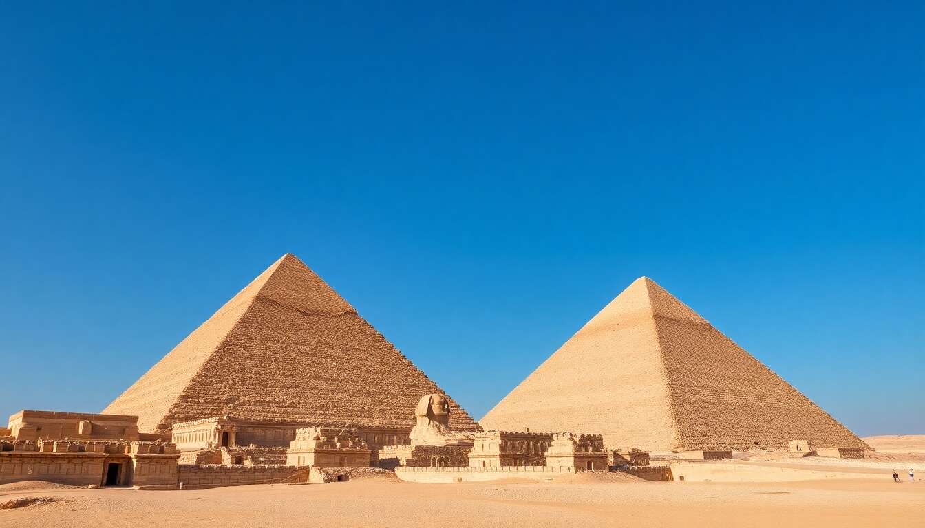 Exploration des pyramides de gizeh et de saqqarah