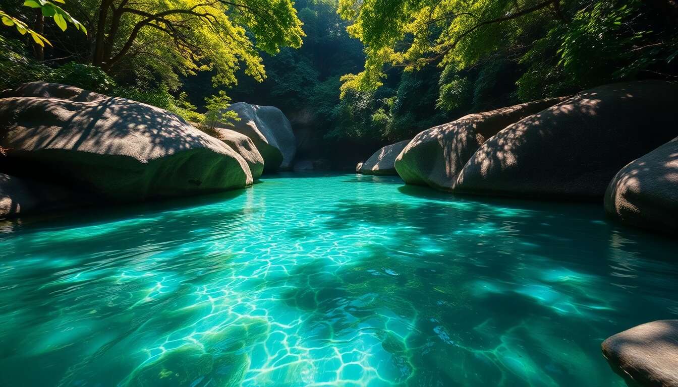 Se relaxer dans les piscines naturelles de babinda boulders