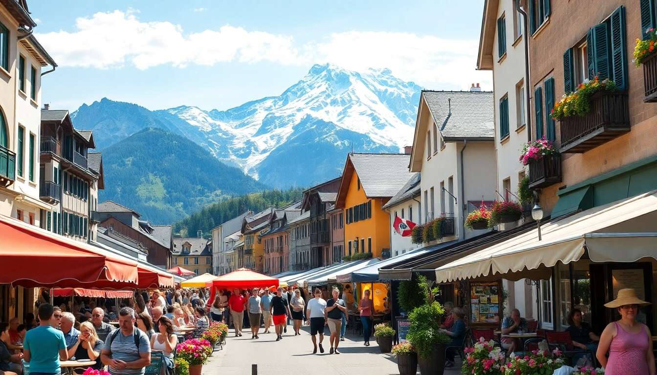 Visiter le centre-ville montagnard de chamonix