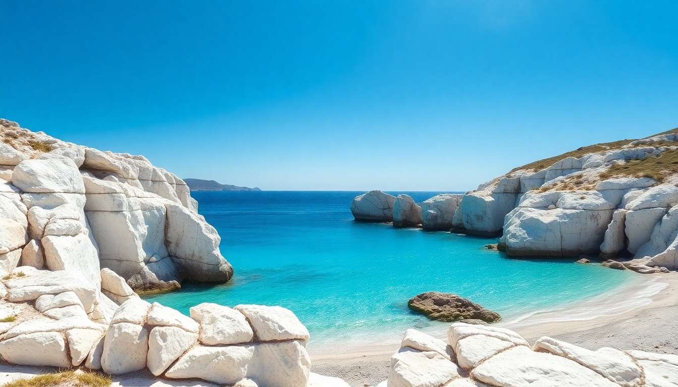 Découverte du paysage lunaire de sarakiniko