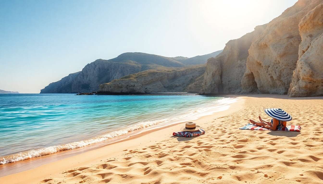 Détente sur les plages paradisiaques de milos