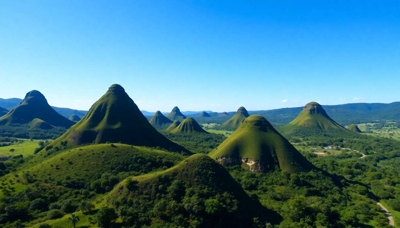 Découvrir les chocolate hills : merveille géologique
