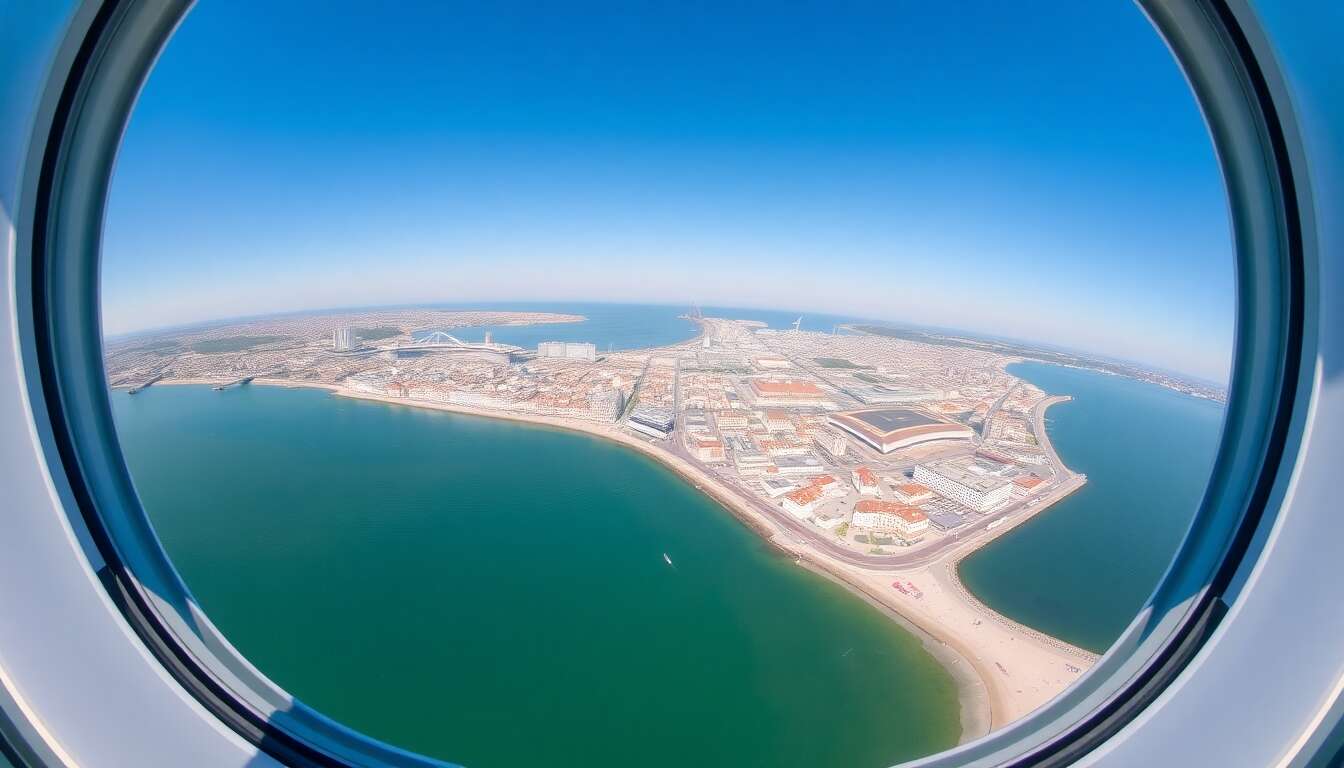 Vue panoramique depuis la tour british airways i360