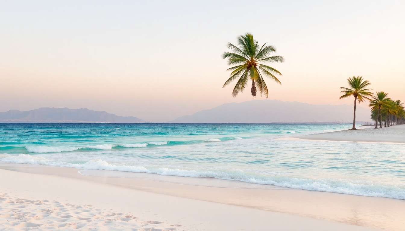 Un dernier jour pour se détendre sur les plages d'oman