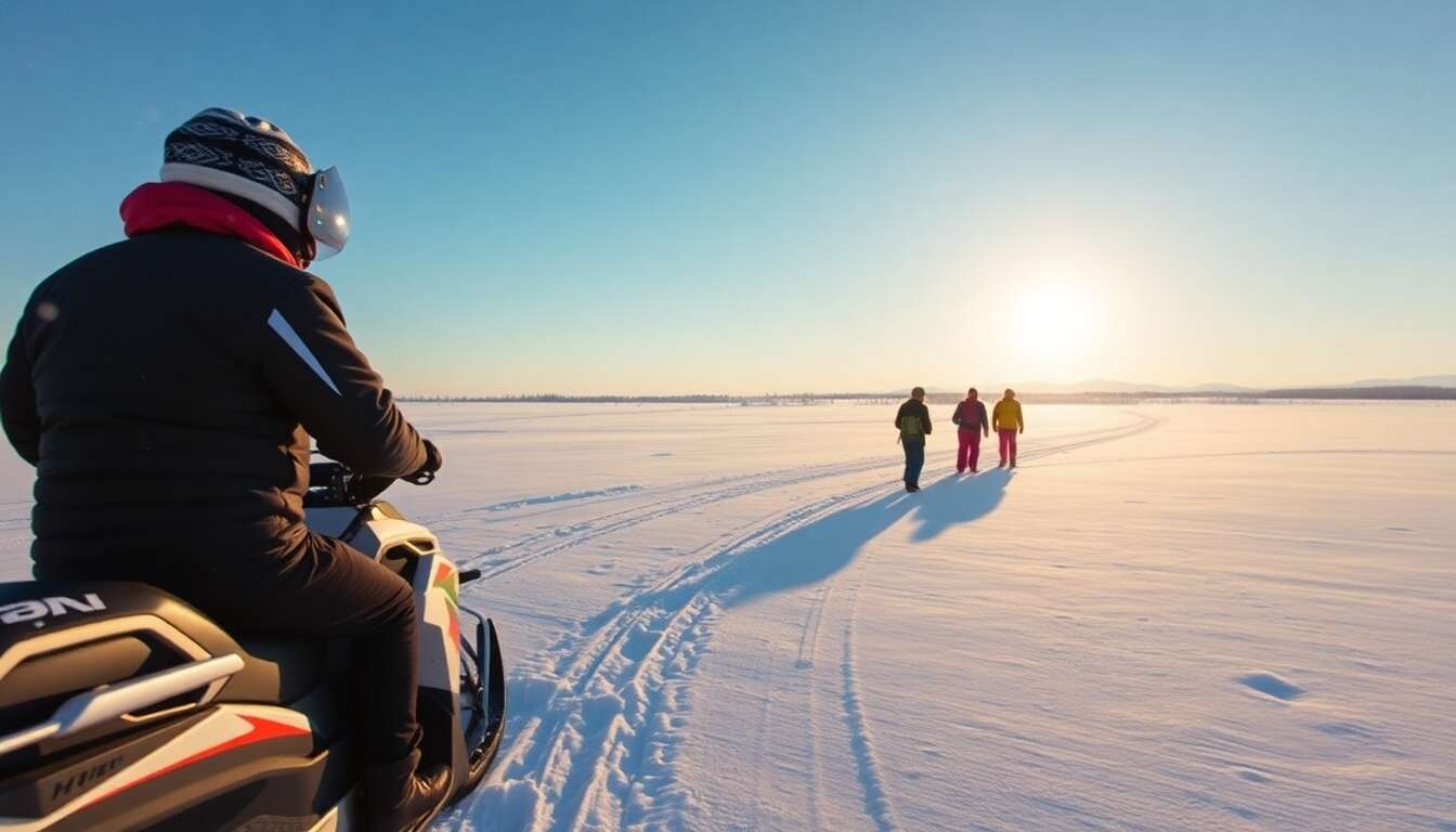 Aventures hivernales : safari en motoneige et randonnée en raquettes