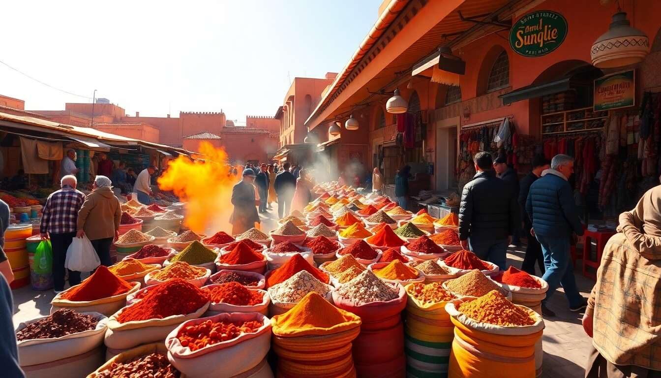 Epices savoureuses des souks