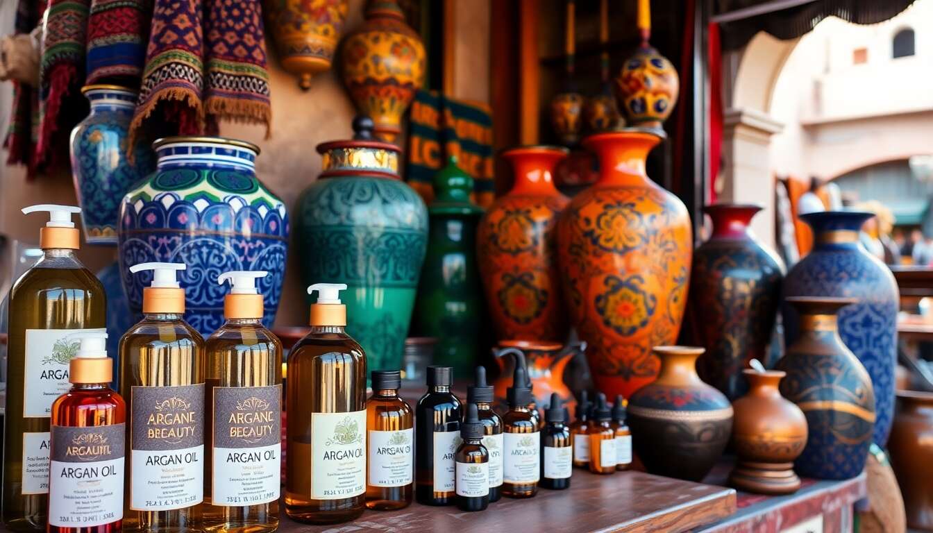 Produits de beauté à l'huile d'argan