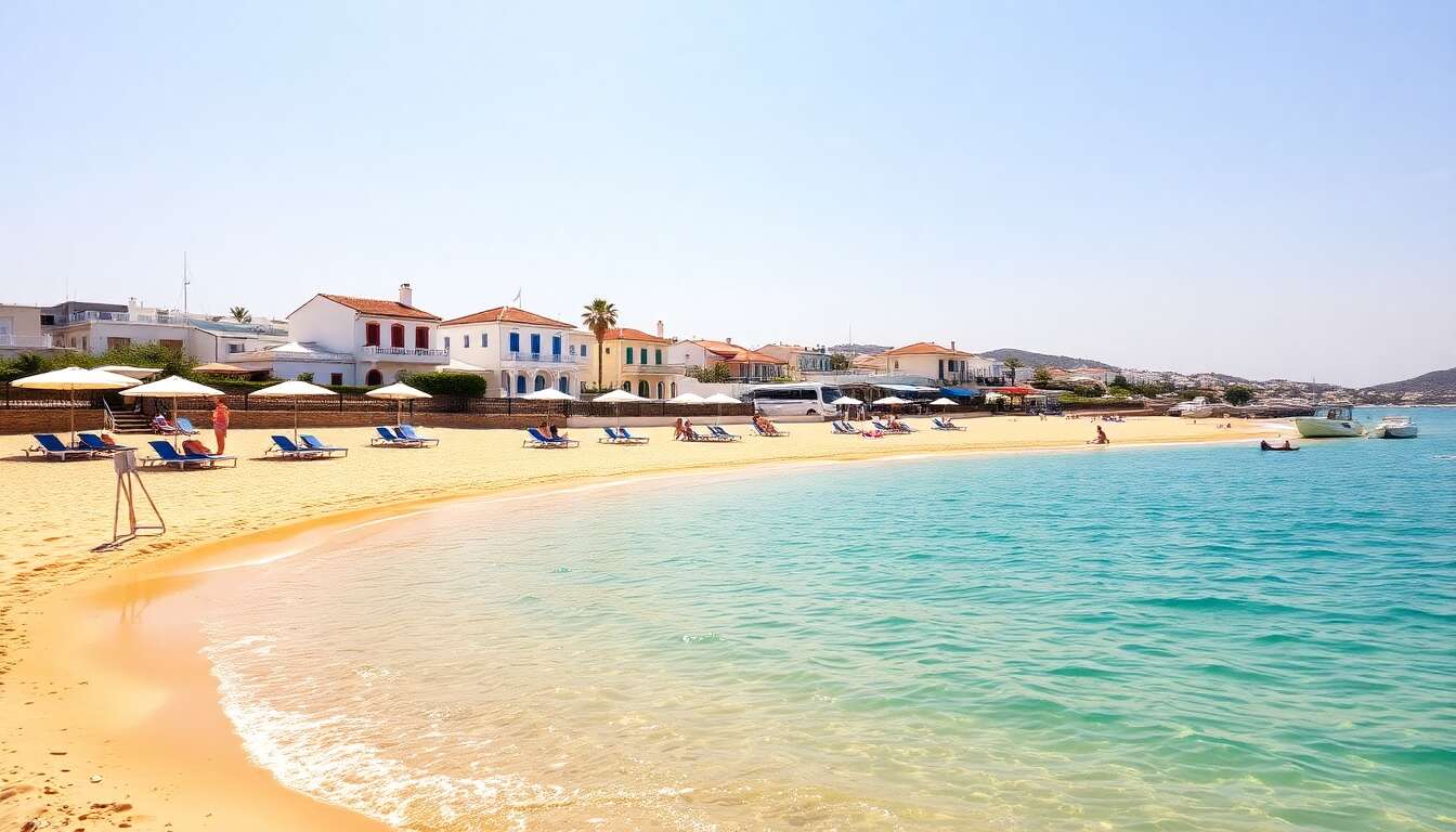 Agios georgios : plage et détente