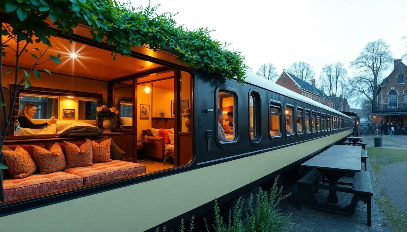 Vivre à bord d'un ancien train : le train lodge