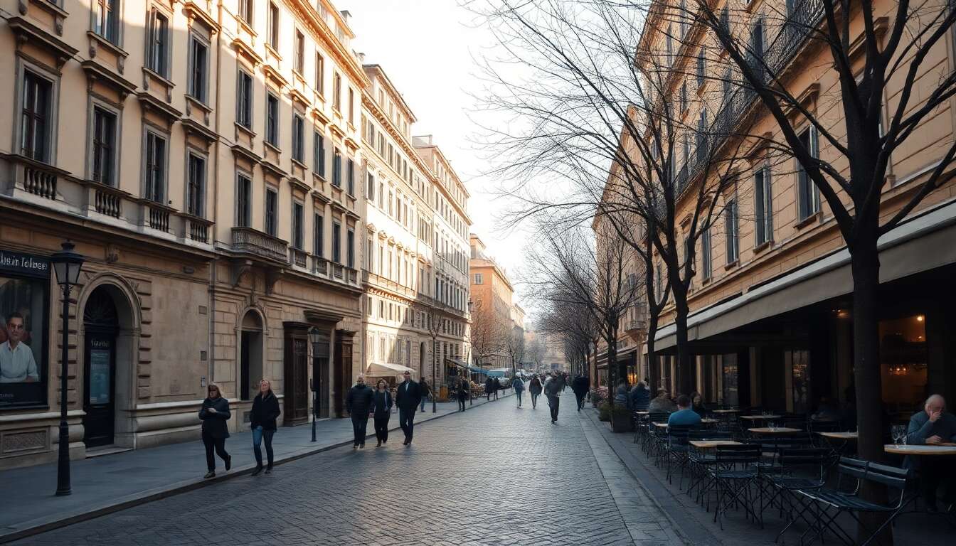 Le climat doux de rome en février