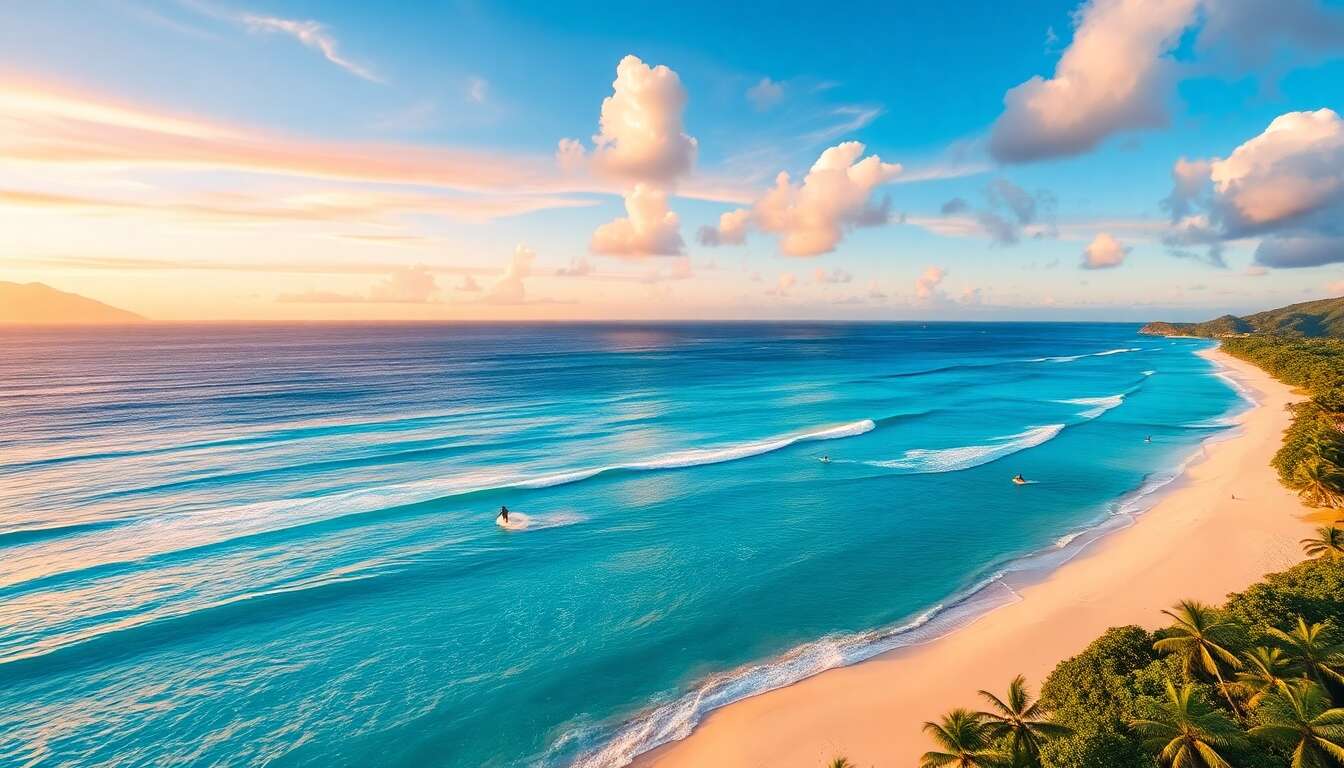 Découverte des plages paradisiaques et spots de surf