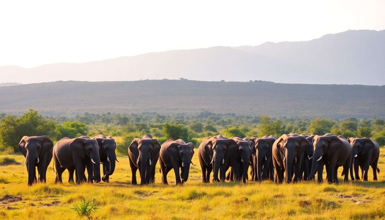 Phénomène naturel : le rassemblement annuel des éléphants