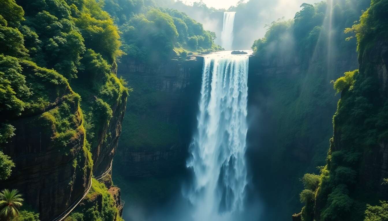 Bambarakanda falls : l’altitude à couper le souffle
