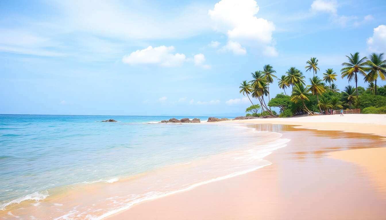 Détente sur les plages de trincomalee