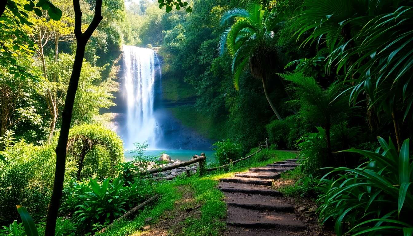 Randonnée vers la cascade de tesoro escondido
