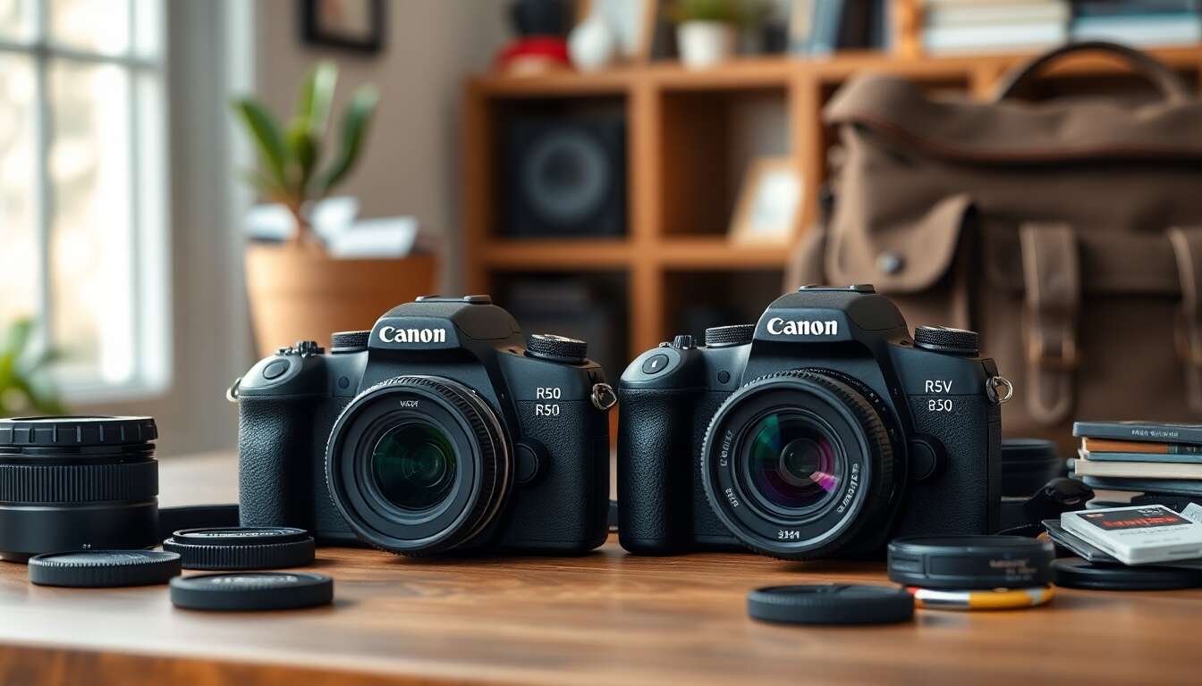 Présentation des modèles canon r50 et r50 v