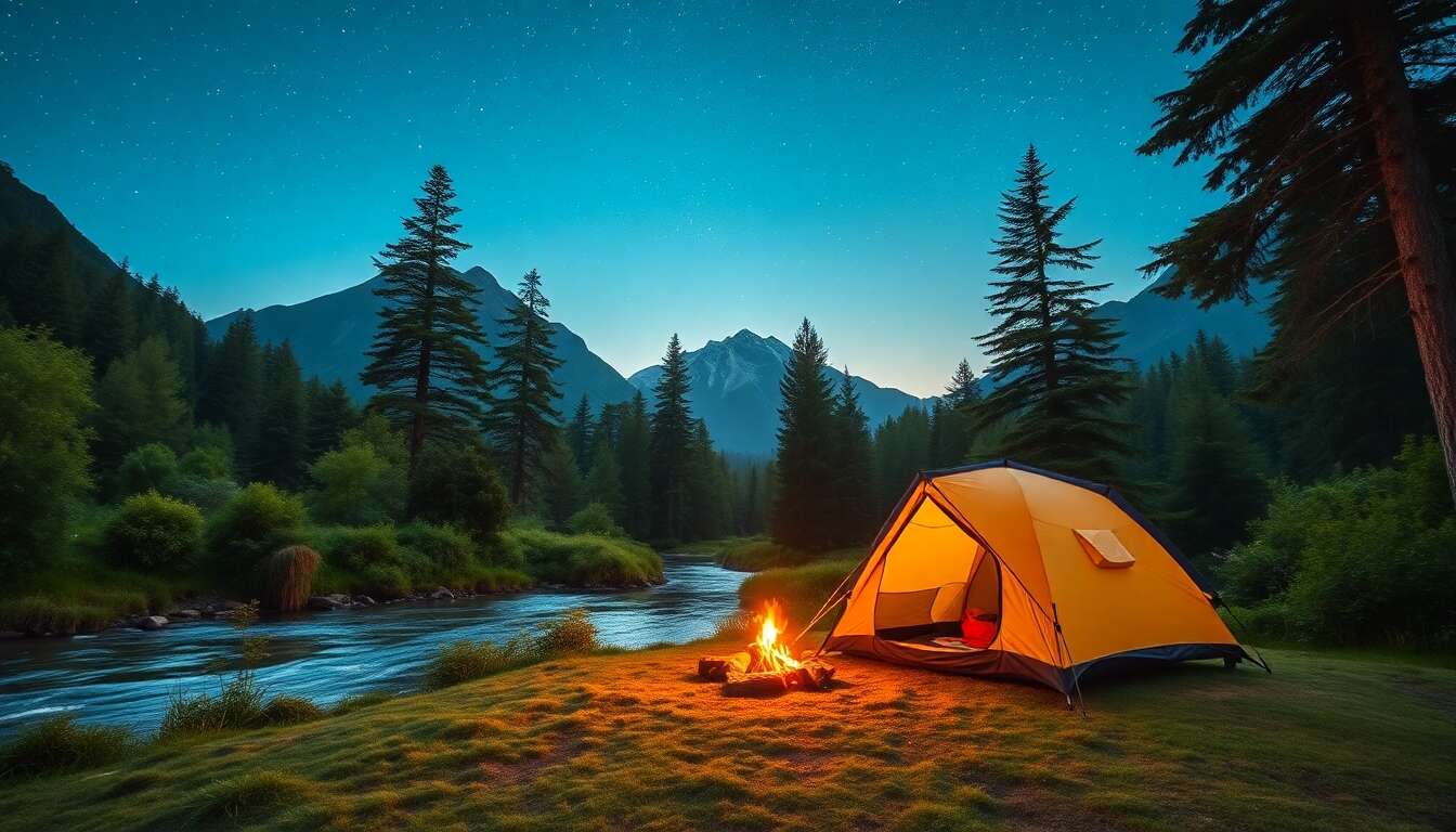 Le camping dans les parcs nationaux