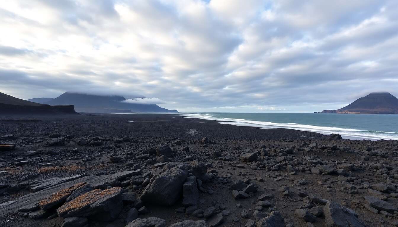 Les paysages volcaniques : champs de lave et plages