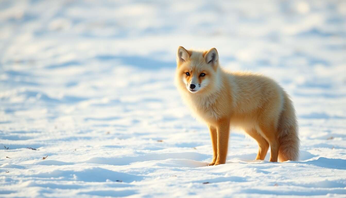 Exploration de l'unique renard polaire d'islande