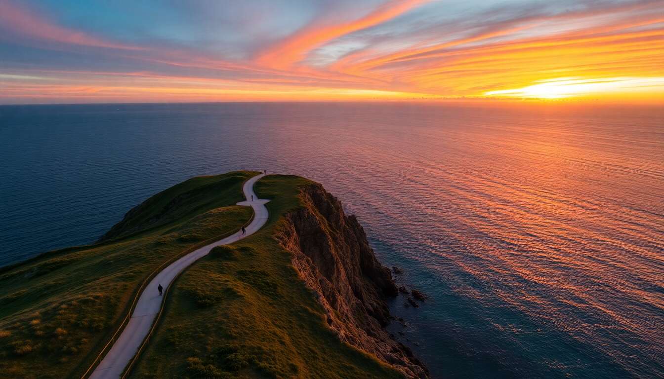 Explorer la pointe du conguel pour des vues imprenables