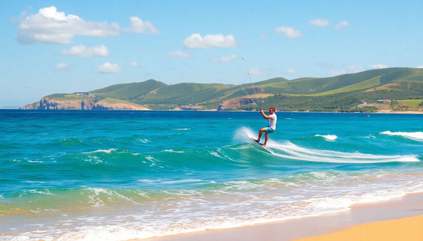 Sports nautiques à moledo : le paradis du kitesurf