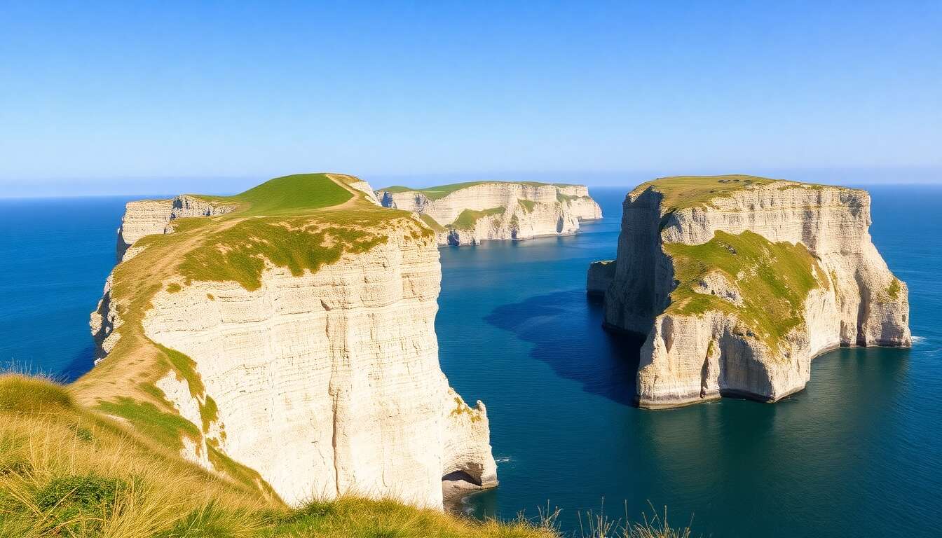 Les falaises spectaculaires d’etretat
