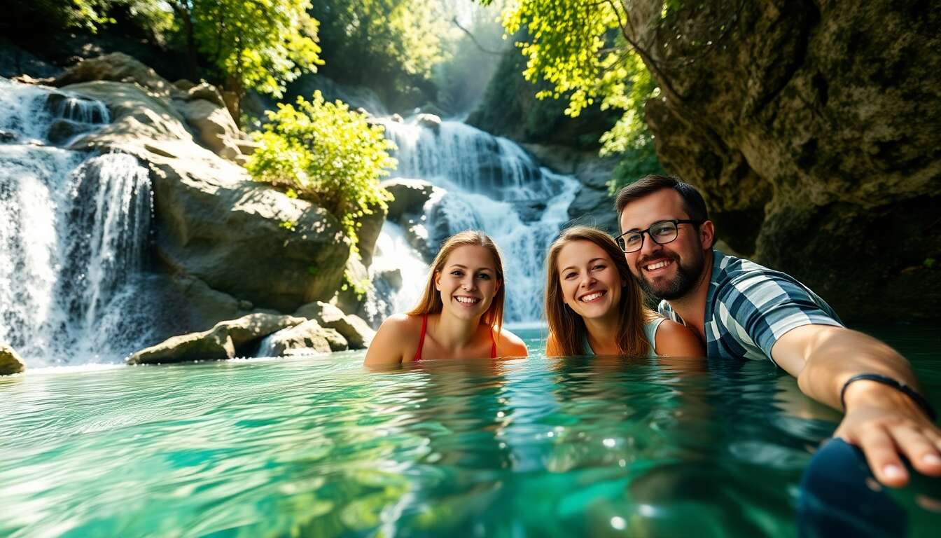 Sentier facile pour découvrir la cascade d’aitone en famille