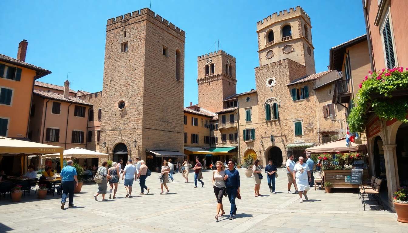 Se balader sur la piazza della cisterna Se balader sur la piazza della cisterna