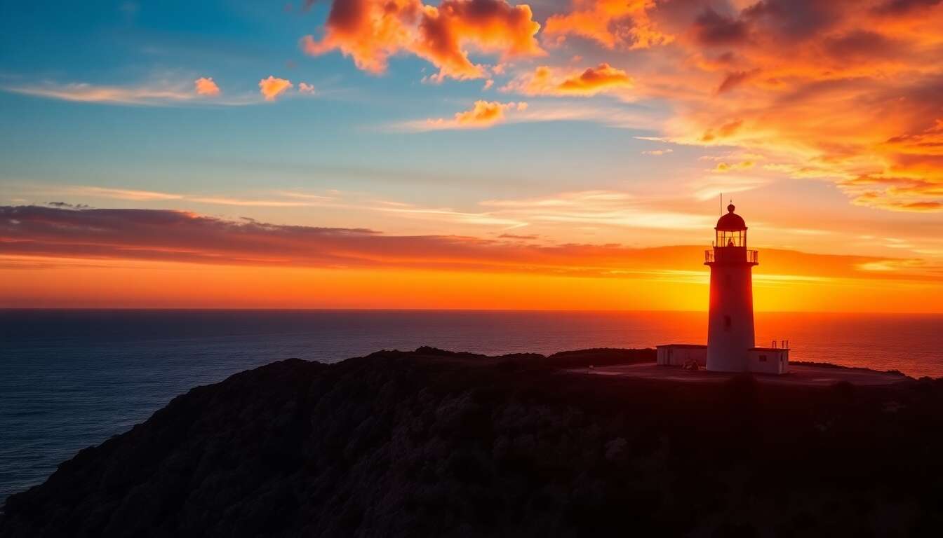 Admirer le coucher de soleil au phare de favàritx Admirer le coucher de soleil au phare de favàritx