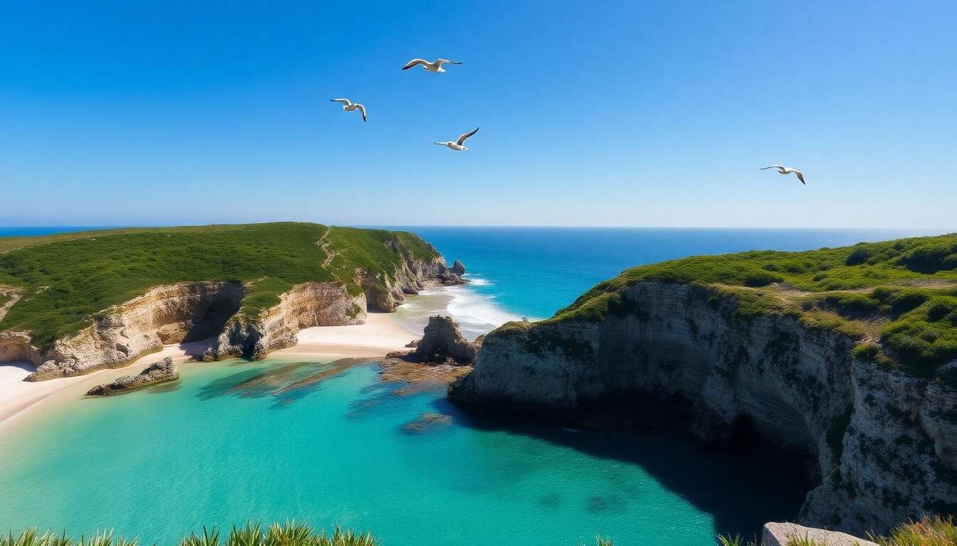 La plage de l'île vierge : un havre de paix céleste La plage de l'île vierge : un havre de paix céleste