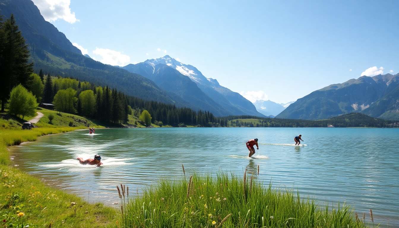 événements et compétitions sportives au lac de passy