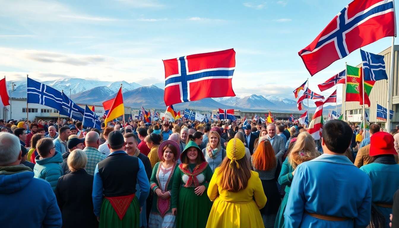 Célébrations de fêtes nationales en islande