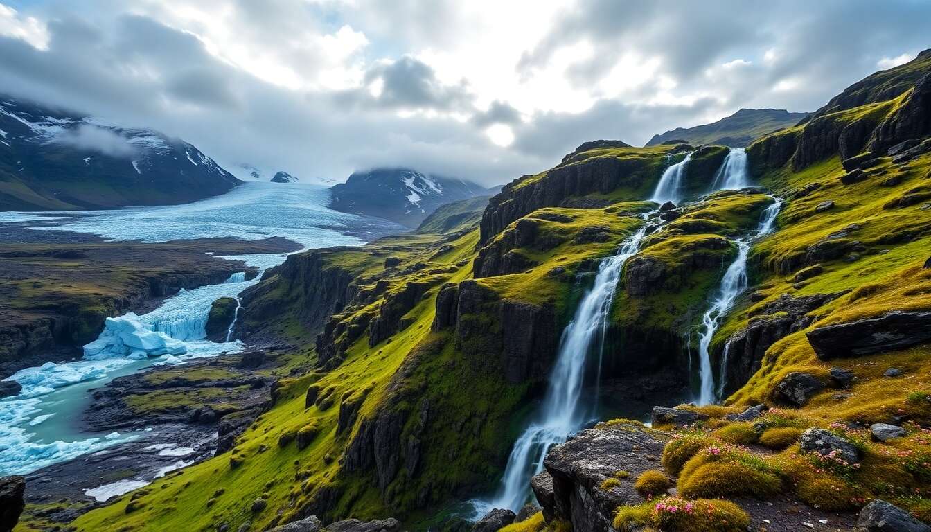 à la découverte des glaciers et cascades islandaises