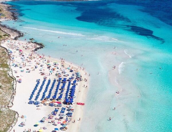 Plage Pelosa en Sardaigne