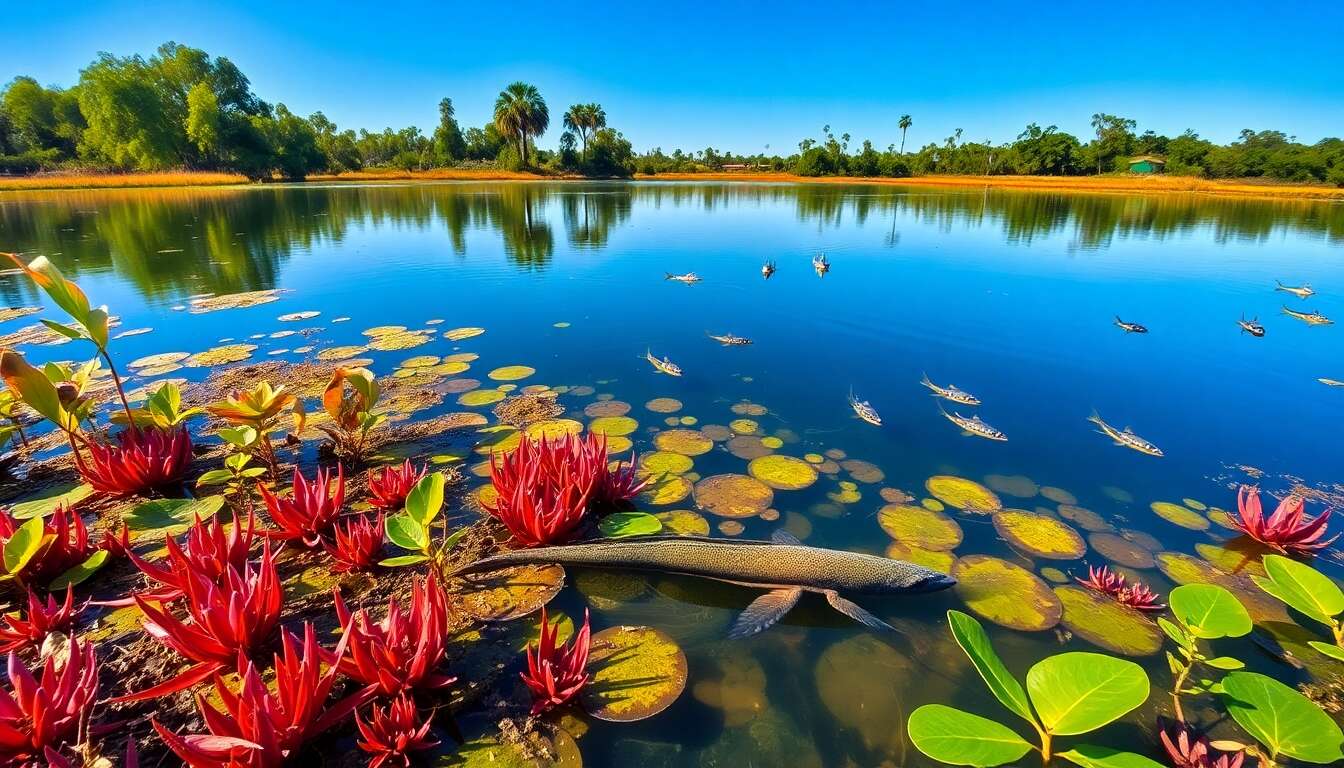 Richesse de la faune et flore du lac de xochimilco